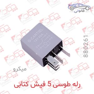 رله طوسی 5 فیش کتابی میکرو